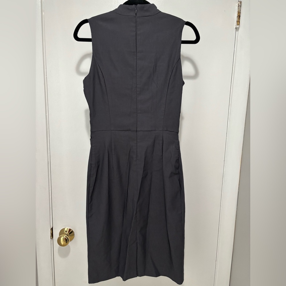 Tribal Charcoal Midi Dress Size 2 - Picture 3 of 8